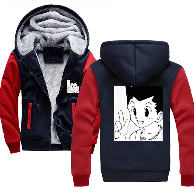 

HxH Pegatina anime Hunter X Hunter kawaii killua Jacket Baseball Coat Uniform Unisex Hoodie Long Sleeve Sweatshirt