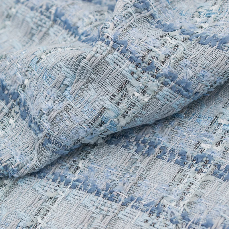Light Grey Wool Cotton Soft Weaving Tweed Fabric For Coat Pants Ткань African Telas Tissu Ткани Sewing Tela | Дом и сад