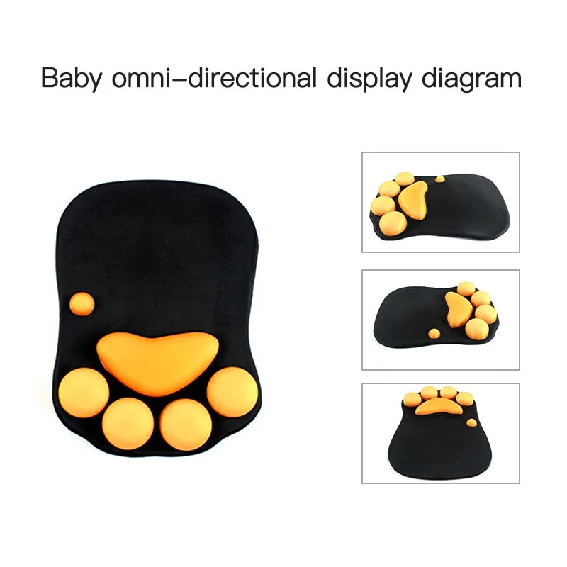

1PCS Cat Paw Shaped 3D Cute Game Mouse Pat Silicone Soft Mouse Pad With Wrist Rest Support Wrist Guard Mat For Gaming PC Laptop
