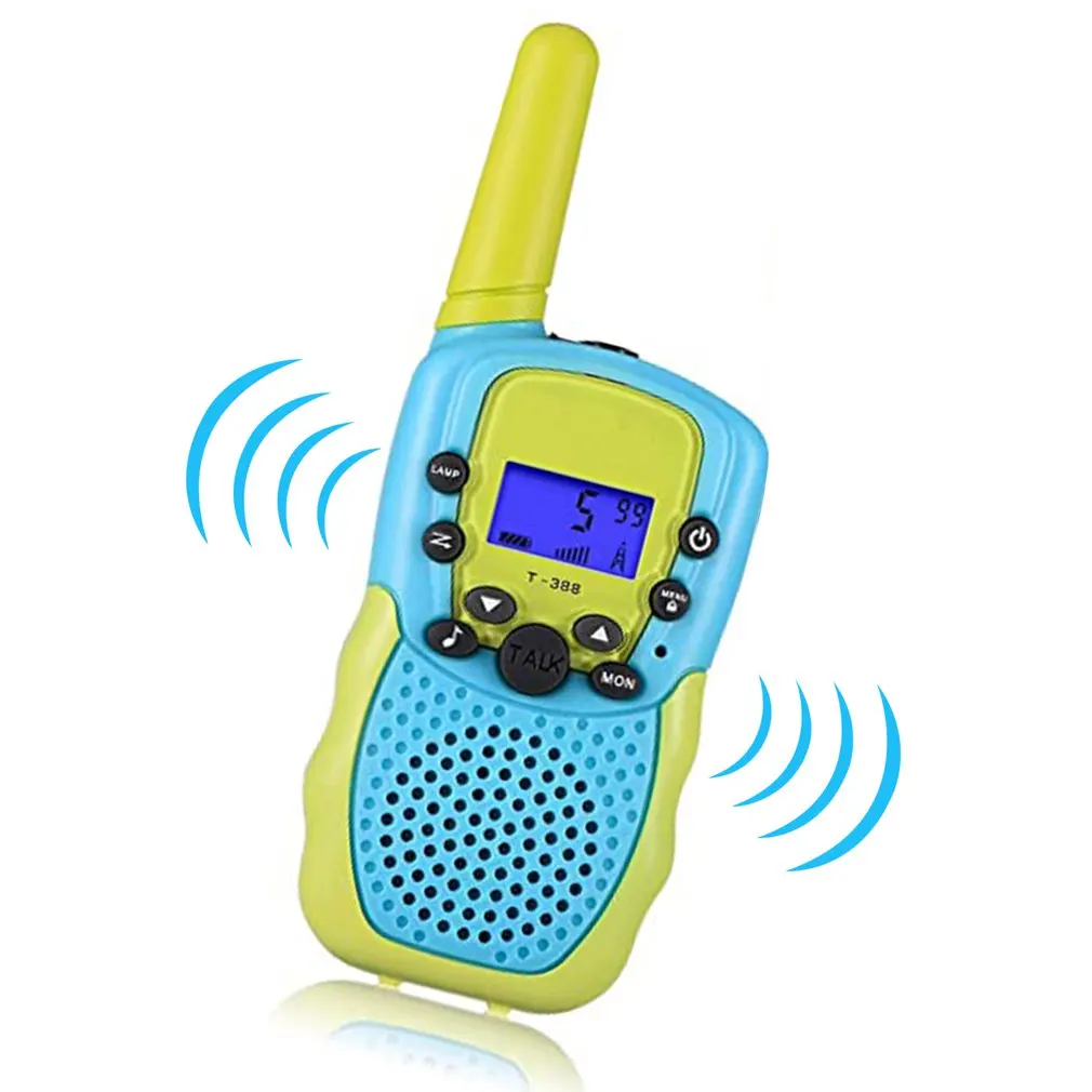 

1 PC T388 Kids Walkie Talkie 8 Channels LCD VOX Screen Long Distance 3KM For 3-12 Years Old Boys Or Girls