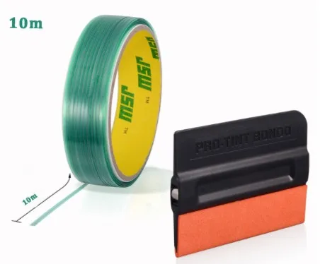 

10m Cutting Tape Car Carbon Fiber Sticker Vinyl Wrapping Cutter with Felt Squeegee Window Tint Tool Auto Styling Accessories