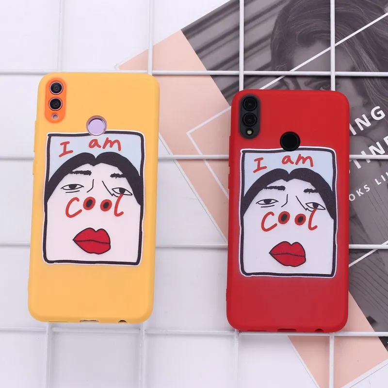 For Huawei Mate 20 P30 P20 Pro Lite Nova 5 Honor 9x 8x I AM COOL Girl Memes Camera Protect Soft TPU Phone Case Cover |