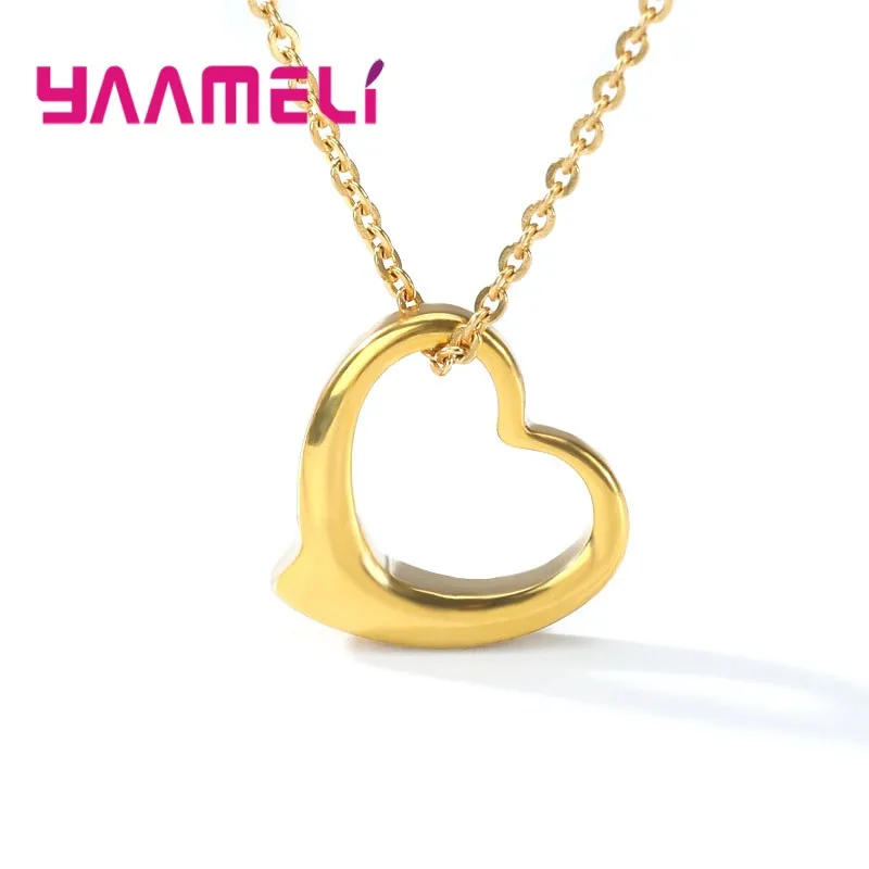 Женское ожерелье с подвеской в виде сердца из серебра 925 пробы - купить по