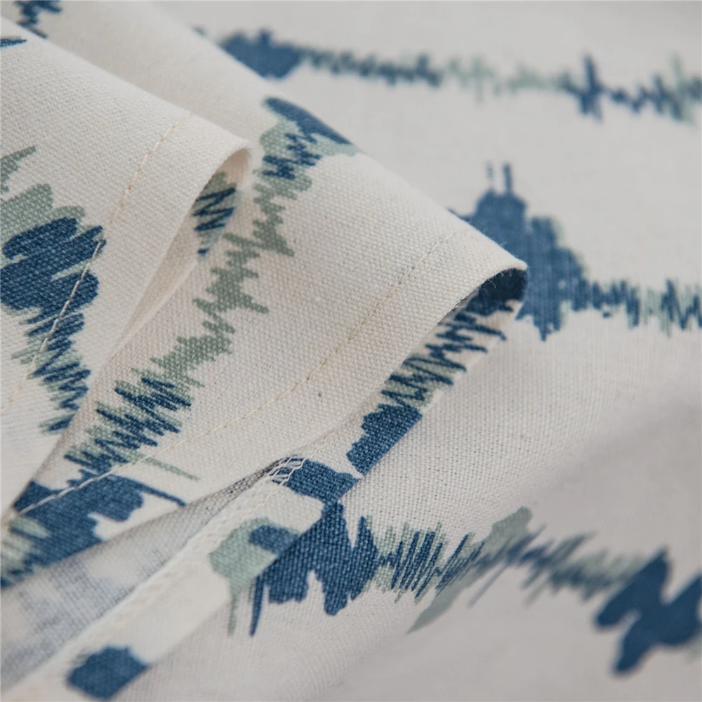 1 шт. круглая скатерть из хлопка и льна 150 см | Дом сад