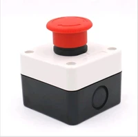 1pcs xb2 bs542 emergency stop push button switch station red sign mushroom normally closed nc