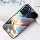 Чехол-накладка для OPPO Reno 2 Z, 3, 4, 5, 6 Pro Plus, из закаленного стекла, с рамкой из силикона