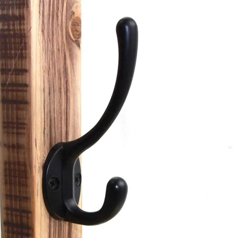 

Clothes Hook Hook Cupboard Cabinet Door Back Hook Aluminum Hat with 1PC Simple Alloy Hook Screws Modern Golden