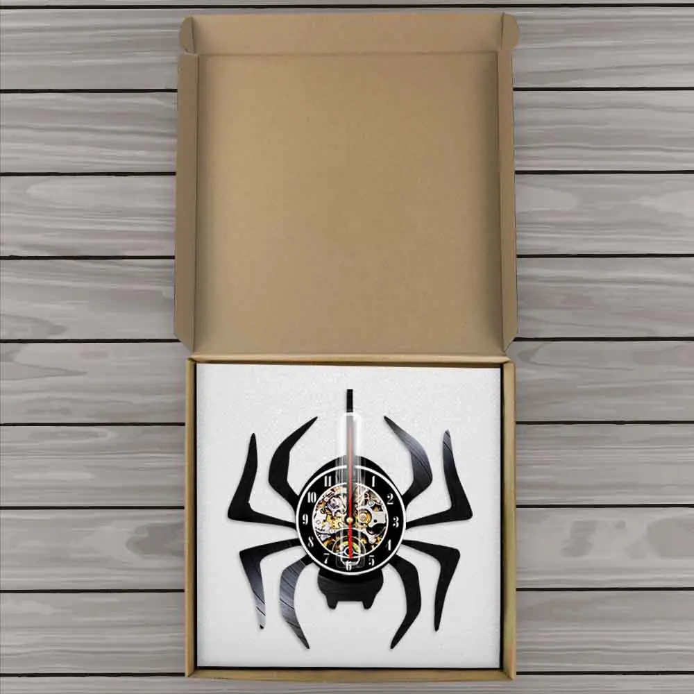 Настенные часы с изображением черной вдовы паука страшный паук арандеид