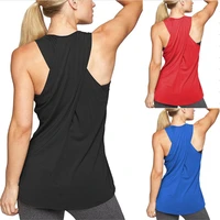 2020 woman t shirts solid fitness sports vest womens clothes fashion leisure cross sleeveless vest women casual clothing