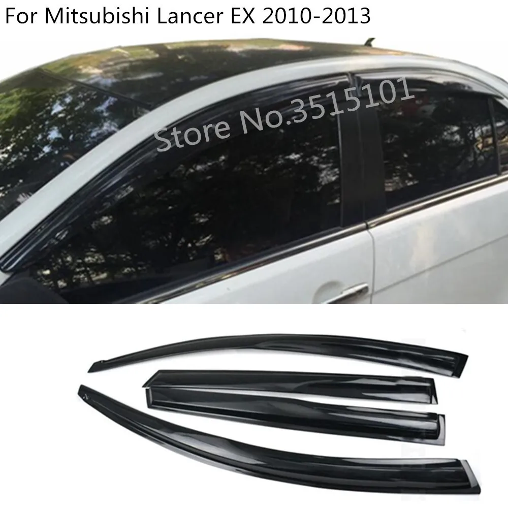 4 шт. пластиковые ветрозащитные стекла для Mitsubishi Lancer EX 2010 2011 2012 2013|Навесы и
