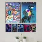 Дизайны Daft Punk Картина на холсте, украшение Абстрактные Художественные фотографии для кафе Bar