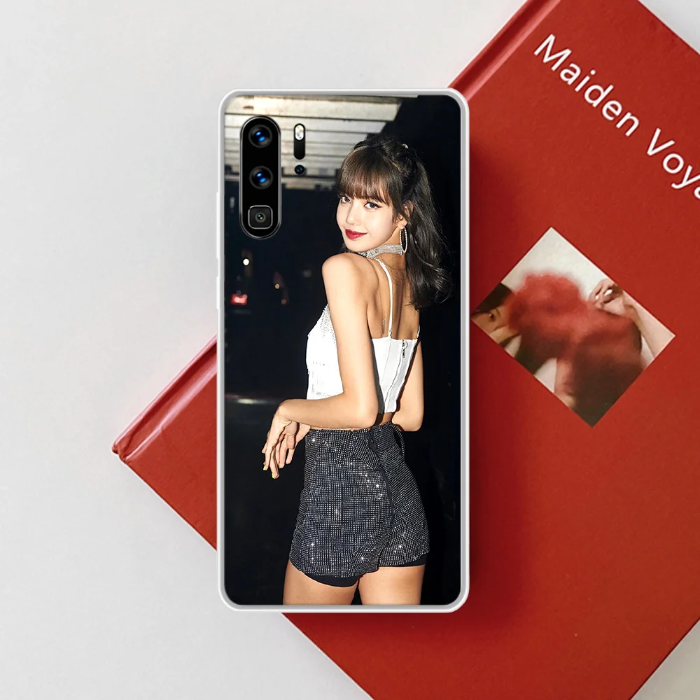 

BLACKPINKS LISA KPOP Phone Case Hull For HUAWEI P 8 9 10 20 30 40 Smart Lite 2017 19 Pro Z transparent Coque Painting Bumper