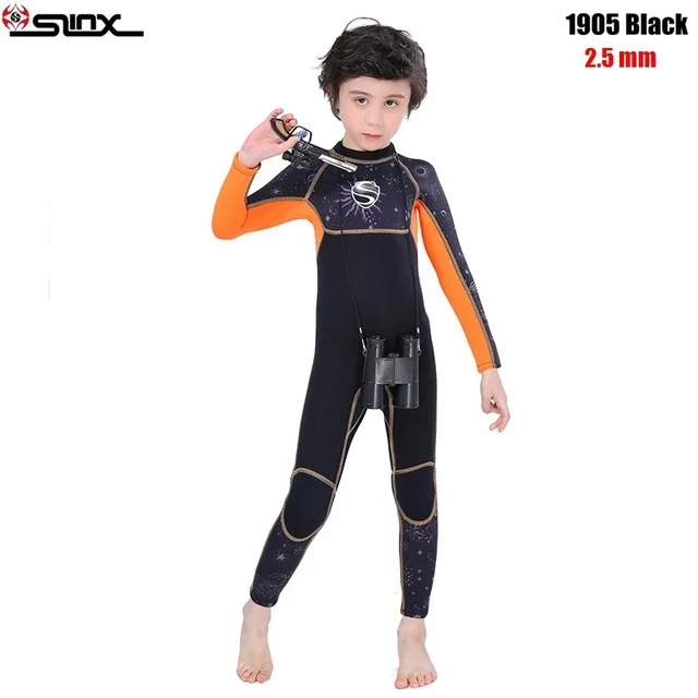 Гидрокостюм для мальчиков 2 5 мм неопрен водолазный костюм детский Сёрфинг