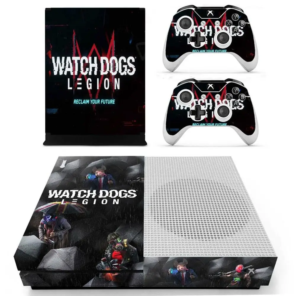 Часы собаки: Legion стикер s для Xbox One тонкие наклейки кожи Pegatina one тонкая консоль и