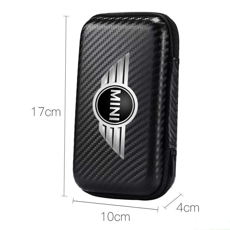 

Multifunctional Carbon Fiber Material Car ID 3C Digital Storage Bag For BMW MINI COOPER F54 F55 F56 F60 R56 R60