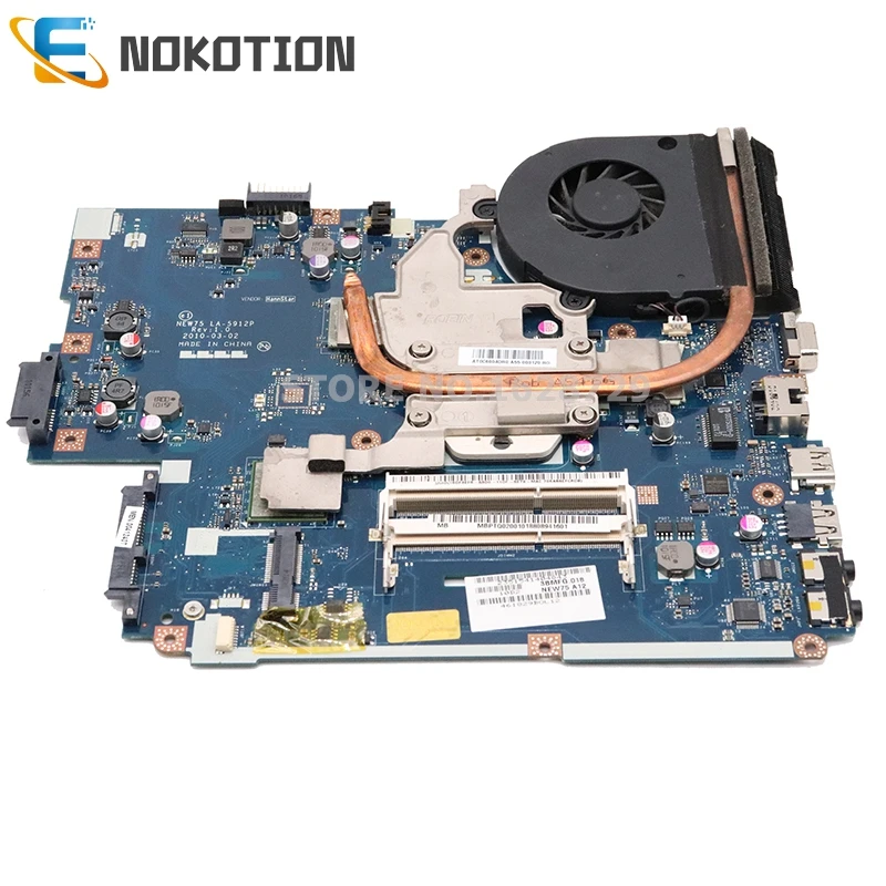 Материнская плата NOKOTION MBPTQ02001 MBNA102001 для ПК Acer aspire 5551 5552 5551G 5552G совместима с