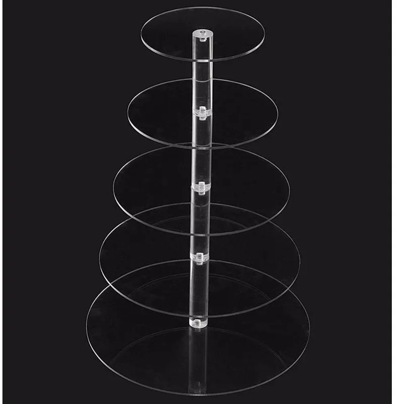 Круглая чашка держатель для кексов акриловая подставка торта на день рождения