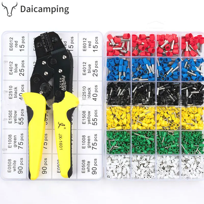 Multitools щипцы обжимной соединитель ручной инструмент плоскогубцы с 1200 клемм набор