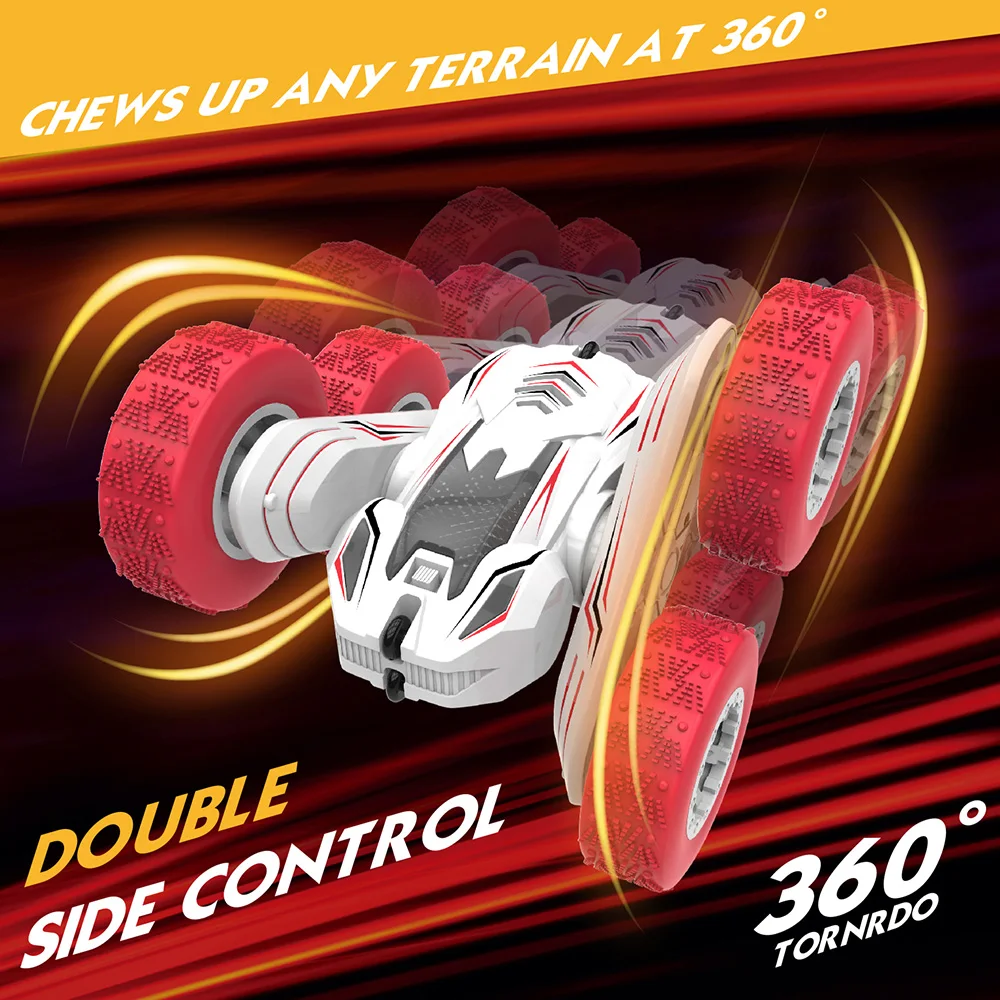 

BEYONDSKY RC Car 360 Tornrdo Degree Flip 2.4G Stunt Drift Deformation Buggy Car Rock Crawler Standing Roll Gift Toys for Kids