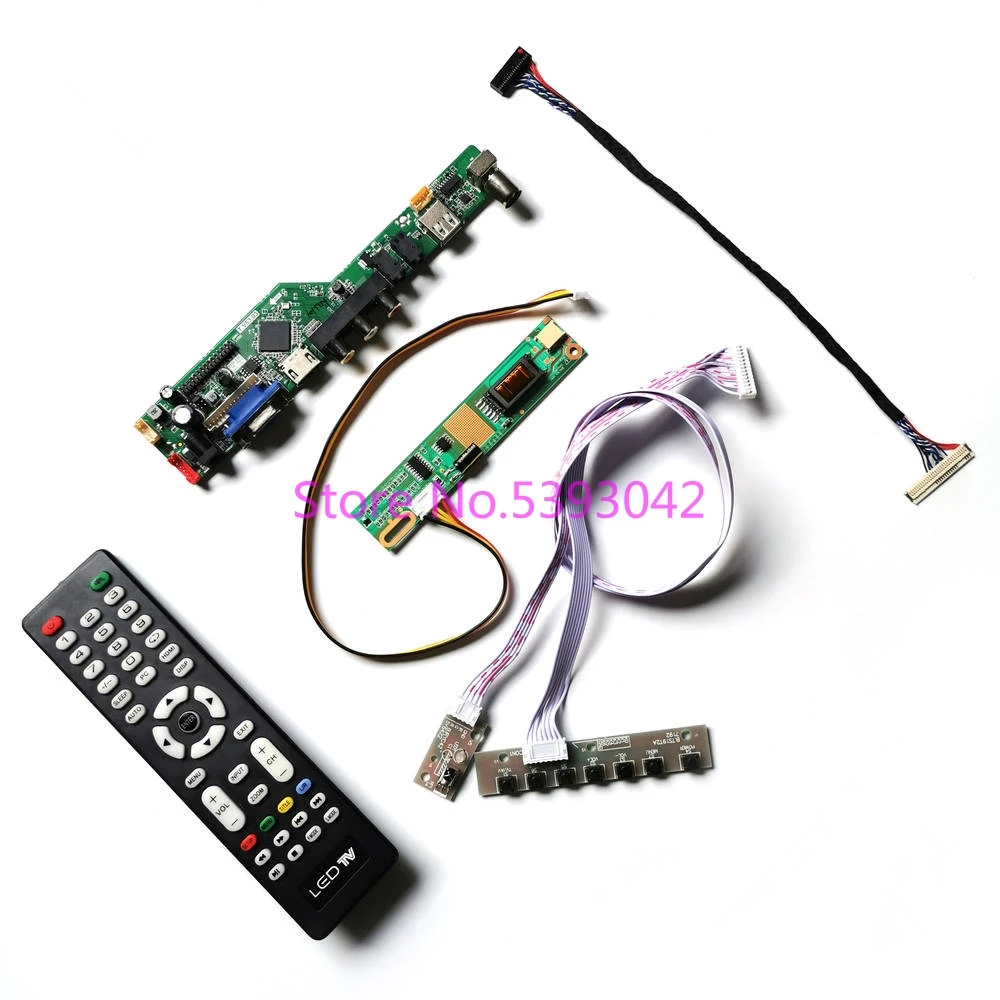 

Для LP156WH1 (TL)(A1)/(TL)(A2)/(TL)(A3)/(TL)(D1) USB + VGA + AV ТВ пульт дистанционного управления аналоговый 30Pin LVDS 1CCFL 1366*768 комплект платы контроллера