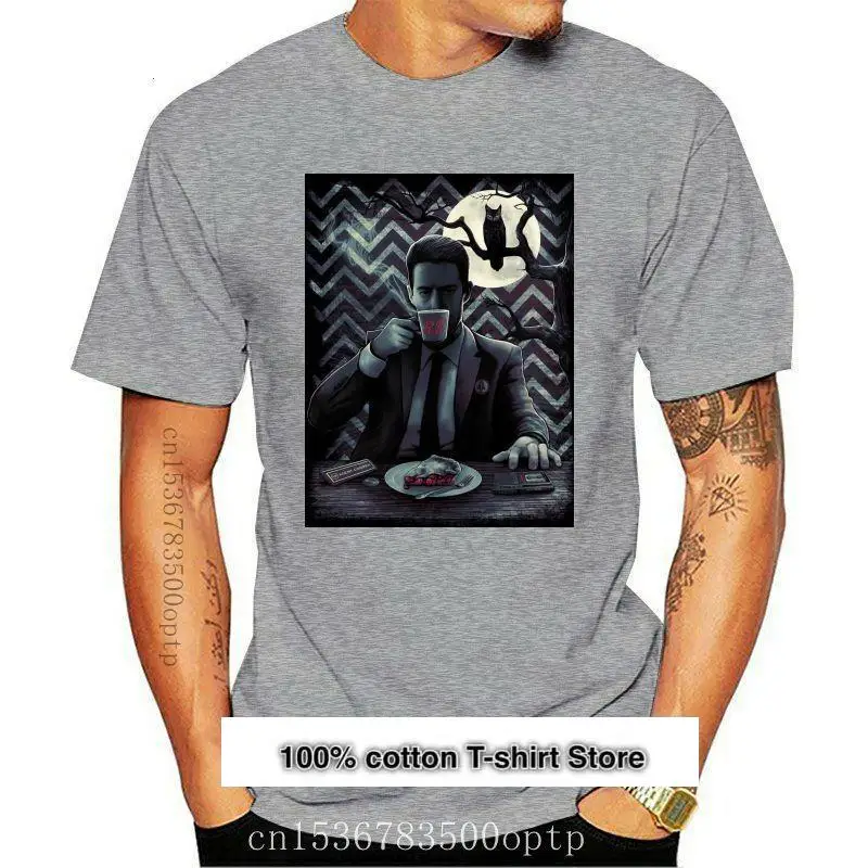 

Camiseta de diseño Twin Peaks para hombre, Camisa de algodón 2021, 2 lados