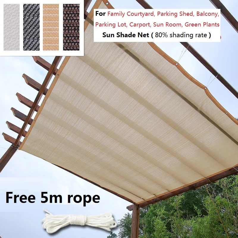

Outdoor Awnings Shade Sail Square Anti-UV Sun Shade Net Shelter Garden Patio Pool Parking Shed Carport Courtyard Green Plants