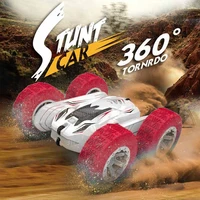rc stunt remote control car horizontal 360 degree roll rotation standing double sided car vehicle with hollow cup motor