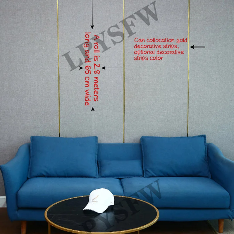 latest linen self adhesive wall cloth wallpaper home bedroom living room tv background wall decor light luxury 3d wall stickers free global shipping