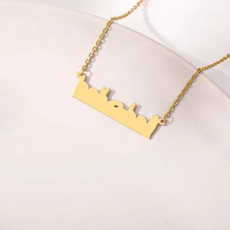 Забавные ювелирные изделия ожерелья с минималистичными жестами для женщин и