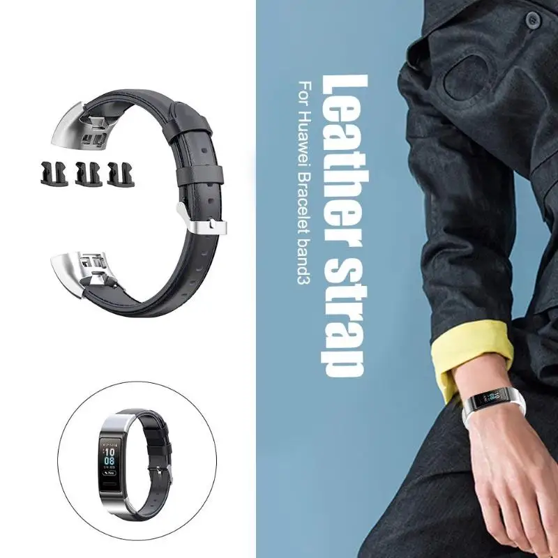 Синтетический кожаный сменный браслет на запястье для huawei Band 3