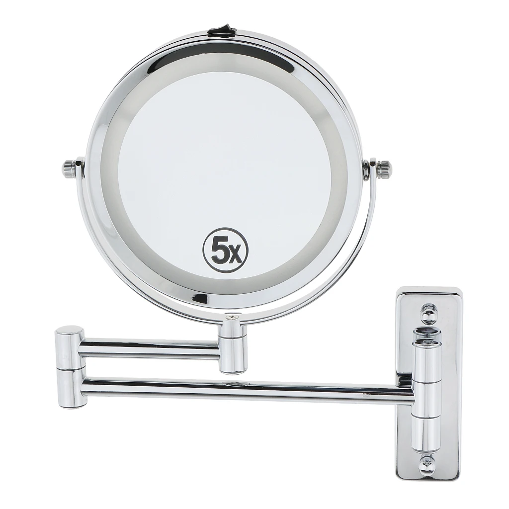 Светодиодный зеркало для макияжа с 6 дюймовым аккумулятором настенным