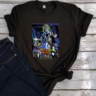 Классическая одежда от Beetlejuice, женская футболка большого размера, футболка в стиле Хэллоуин, ужасов, фильмов, Харадзюку, топы ведьмы, женская футболка с графическим рисунком 2021