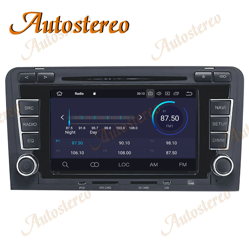 Android 10 0 4G + 64G Автомобильный gps навигатор автомобильный радиоплеер для Audi A3 S3 2003 2012