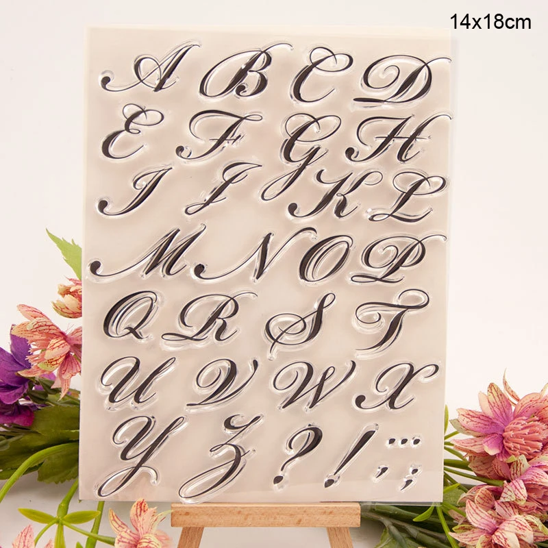 Английский алфавит прозрачные штампы новинка 2019 скрапбукинг резиновые