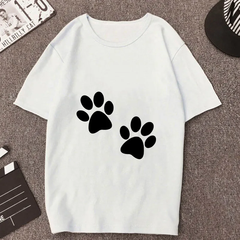 Новинка 2019 летняя футболка женская с принтом Love cat топы одежда модная крутая
