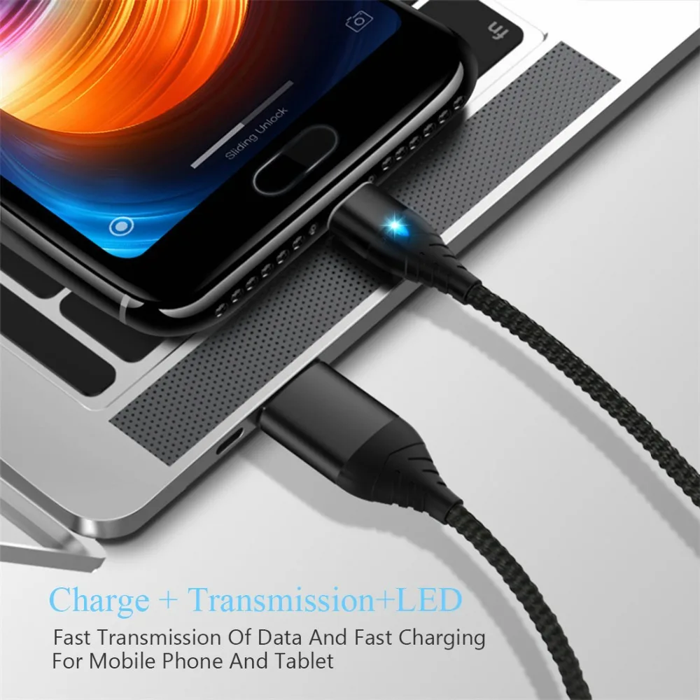 Магнитный кабель Micro usb type C для iPhone осветительный кабель samsung S7 Xiaomi Redmi Note 7 1M 3A Быстрая зарядка зарядное устройство телефонный кабель