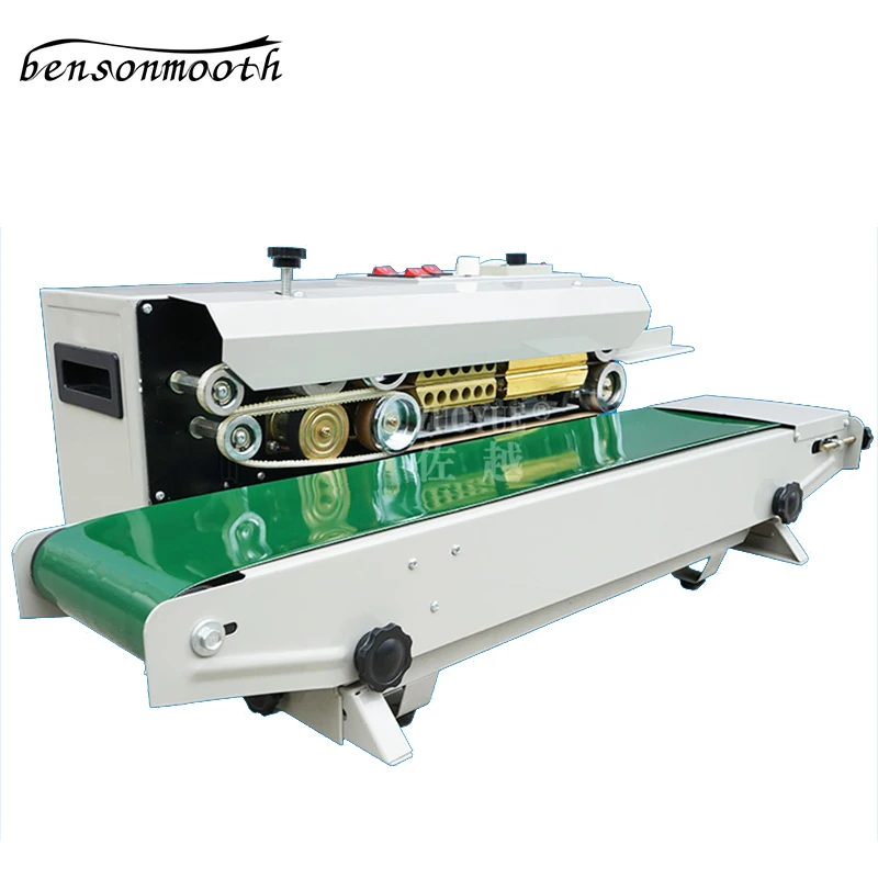 

Food Bags Continuous Sealing Machine Automatic Plastic Film Packag Machine Additional Equipment Printing Date FR-900