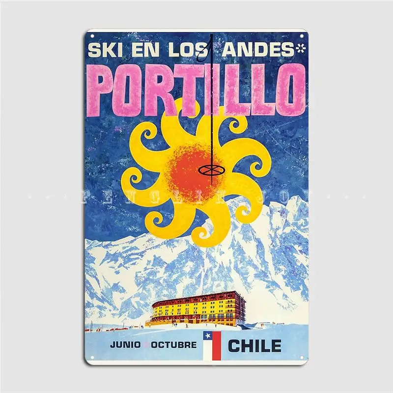 

Portillo, Чили, лыжи, металлический знак, кинотеатр, гараж, Фреска, индивидуальный фотографический знак, плакат