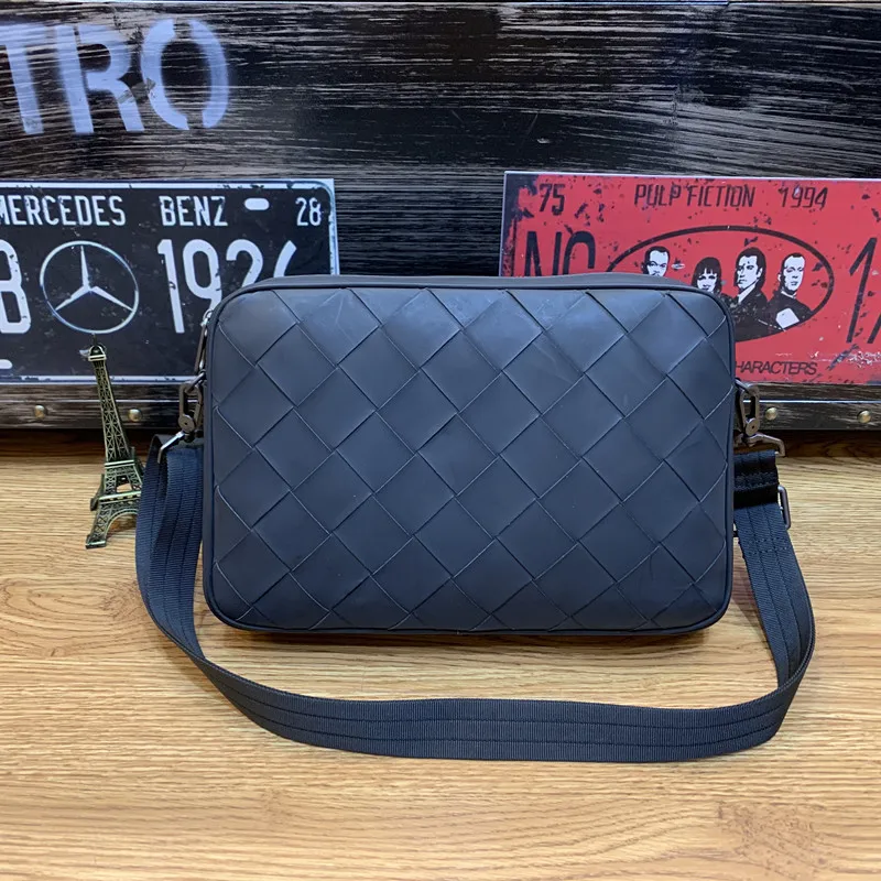 Новая кожаная Большая мужская сумка kaisilidi ручная Вощеная на плечо модная