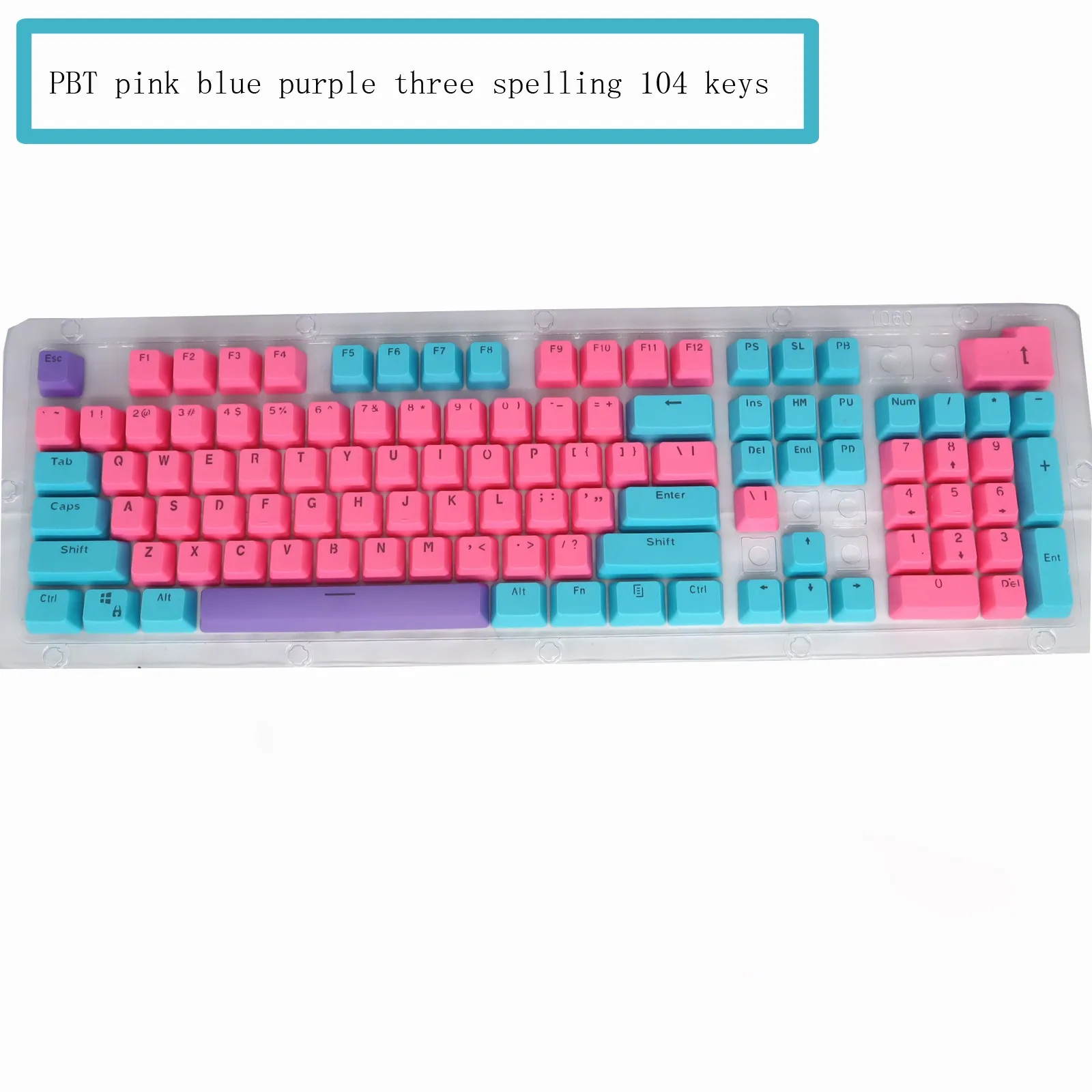 

K845 Keycaps For Keyboard Suitable For Logiteches Fashion High Quality Translucent Pbt-104 Key Multi-color Switch Keycap Кейкапы