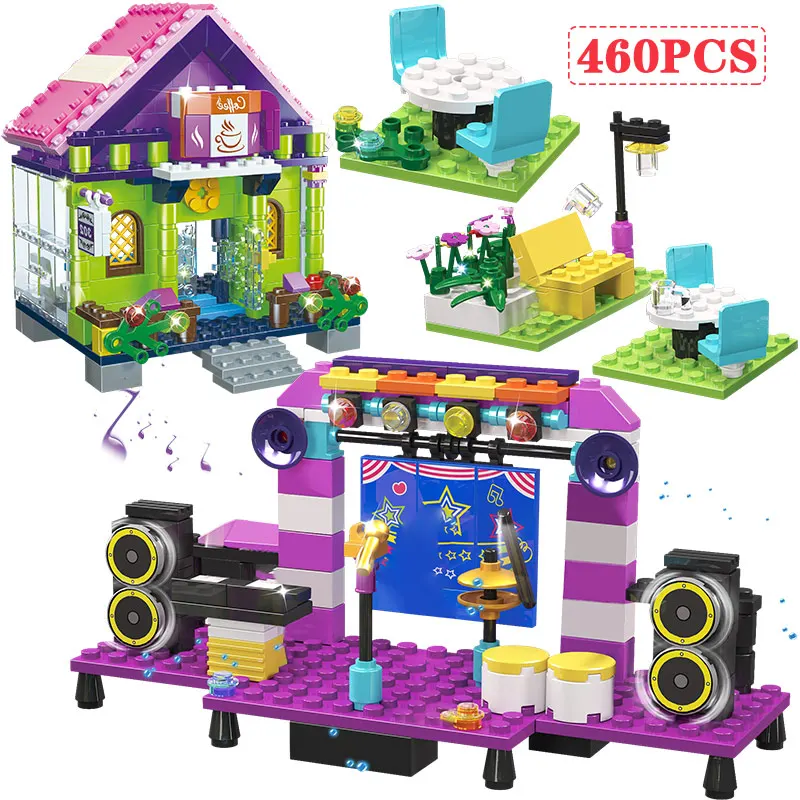 460 шт. Детский конструктор Звездный концерт|Блочные конструкторы| |