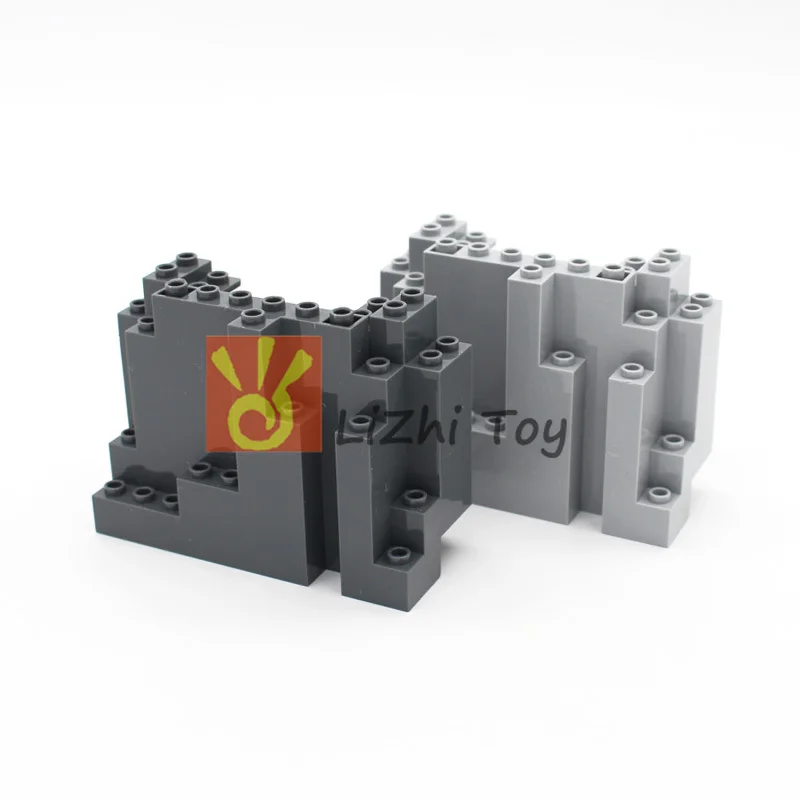 Кубики MOC 6082 рок Панель 4X10X6 прямоугольный DIY просветить строительные блоки