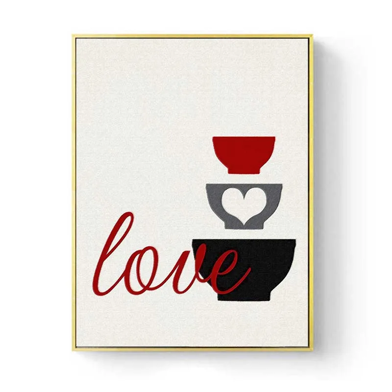 

Nordic Kitchen Wall Art Canvas Painting Tableware Utensil Poster Print Modern Minimalist Wall Picture For Dining Room Home Decor