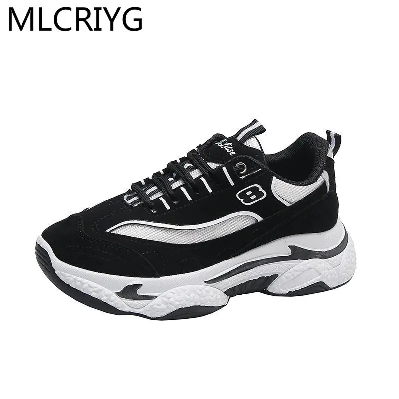 

2021 Spring Fashion New Casual Woman Vulcanized Shoes Comfortable Walking Woman Sneaker Mesh Breathable Platform Woman Shoes