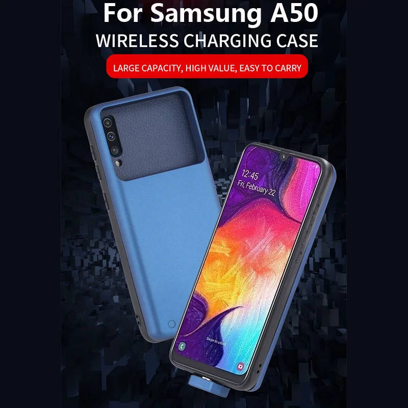 2022 Charger Battery Case 7000mAh For Samsung Galaxy A20 A30 External Powerbank Mobile Spare Batteria Charger Cover