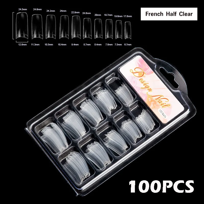 french half clear 5x3 г быстросохнущий клей для ногтей, УФ акриловые стразы, декоративные наклейки для ногтей, жидкий клей для маникюра, инструмент для дизайна ногтей - Цвет: french half clear