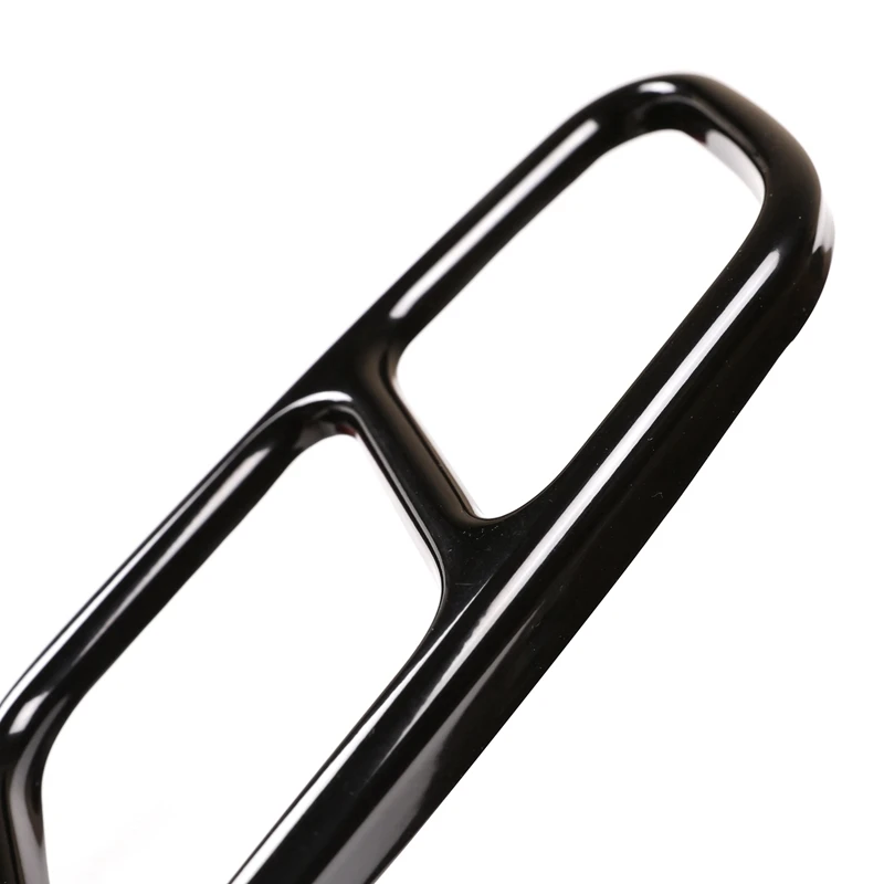 

Car Stainless Steel Car Rear Dual Exhaust Muffler Pipe Cover Trim Tail Throat Frame for Benz CLS 2012-2017 Black