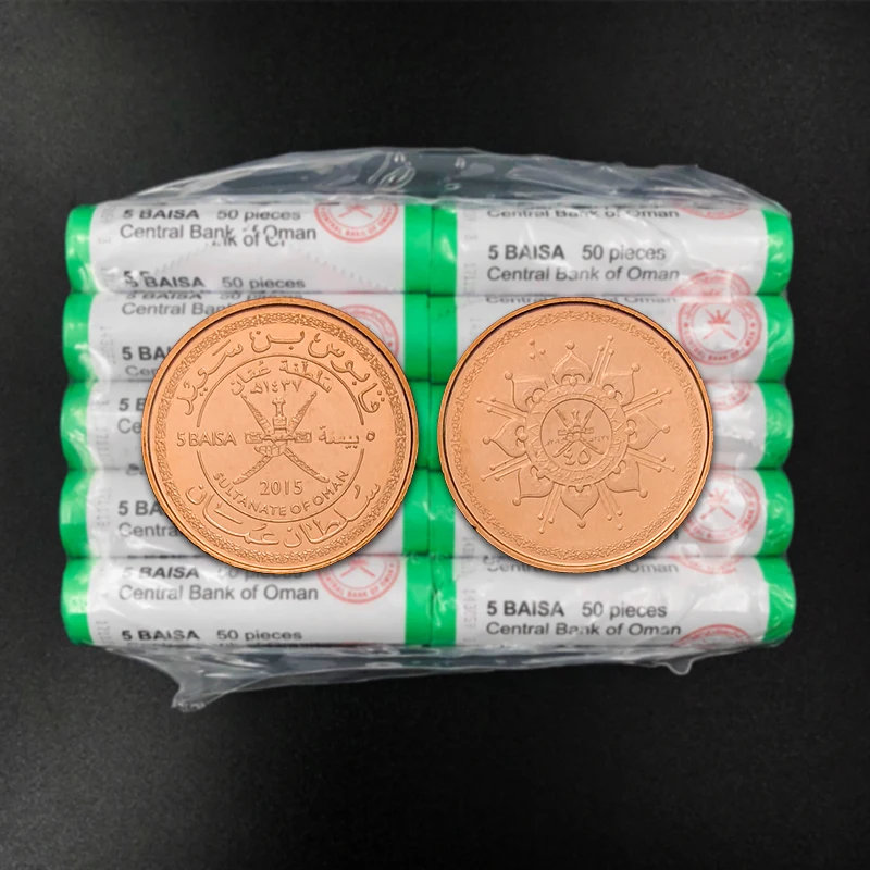 

Oman 5 Paisa 2015 Unc оригинальные монеты коллекционные монеты 100% реальные