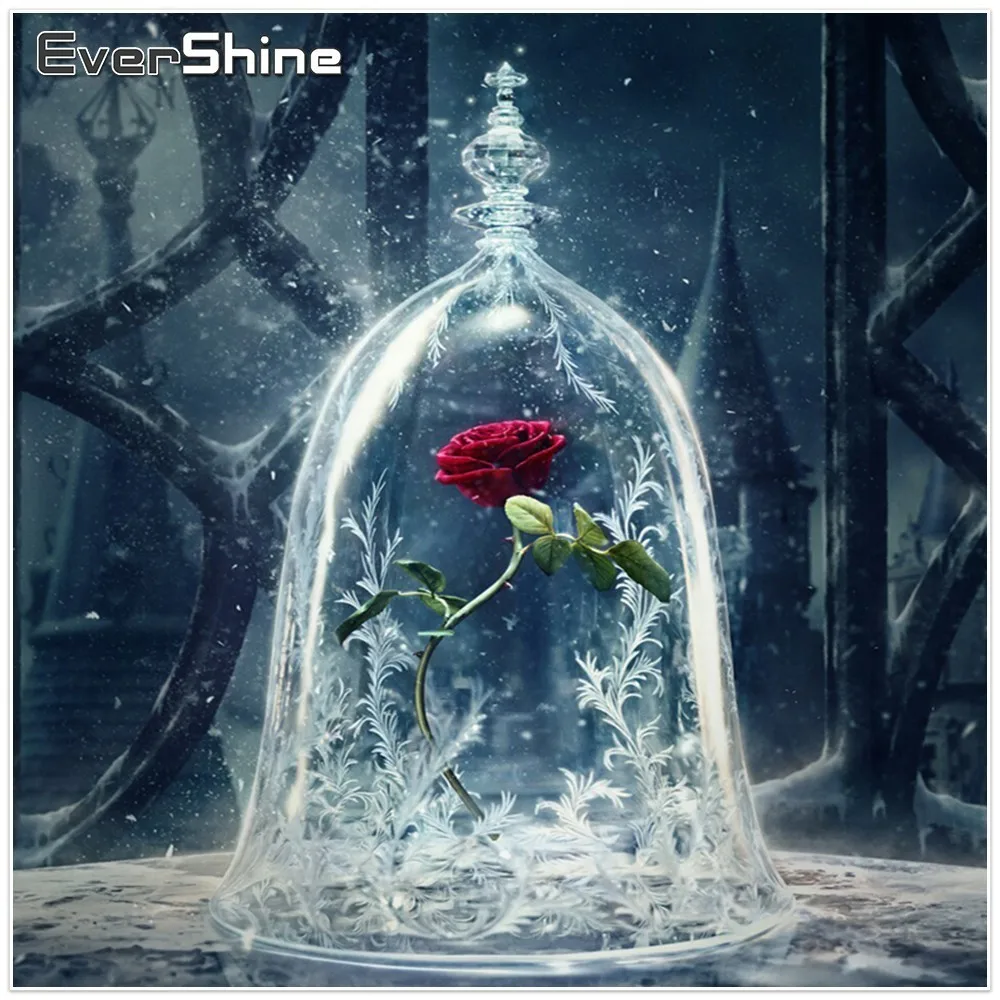 Evershine алмазная вышивка цветок &quotРоза&quot полная выкладка 5D DIY живопись крестом