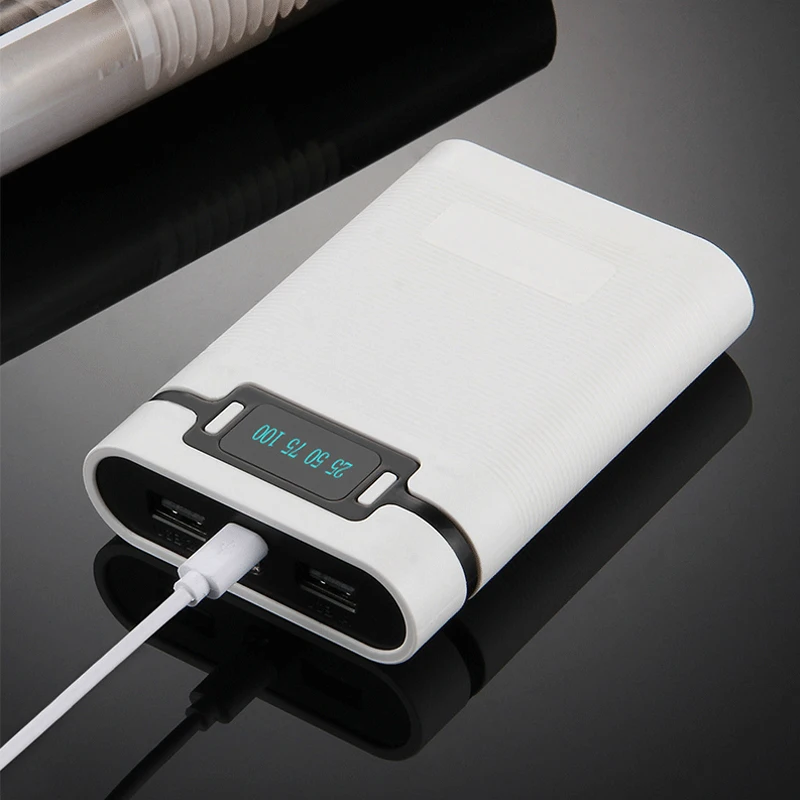 Внешний аккумулятор с двумя USB портами 10400 мАч 4x18650|Аксессуары для внешних